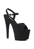 7 Inch Heel, 2 3/4 Inch Platform Ankle Strap Sandal