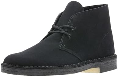 Amazon.com | Clarks Men Wallabee Evo Boot Black Suede 7 Medium | Shoes