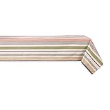 DII Warm Stripe Tablecloth Collection, Indoor or