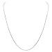 Italian Sterling Silver 1mm Sturdy Box Link Chain Necklace