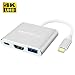 USB C to HDMI Adapter, Manifun Type C USB 3.1 to HDMI 4K/USB 3.0/USB C Converter Cable Charging Port Adapter Cable Compatible MacBook, Chromebook Pixel, Samsung Galaxy S8/S9/Note 8/Note 9 primary