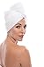 Texere Women's Viscose from Bamboo and Cotton Terry Spa Hair Towel - Quick Dry, Absorbent and Lightweight Hair Wrap Towel with Loop and Twist Closure(Tya, Natural White, U)