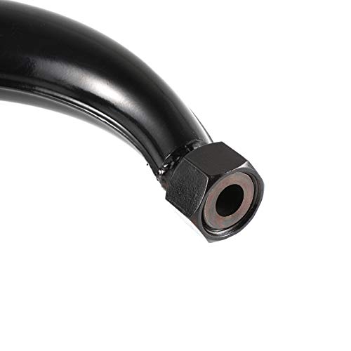 sthus 49cc 60cc 66cc 80cc High-Performance Racing Motorized Bicycle Gas Engine Motor Parts Muffler Expansion Chamber Exhaust Pipe - Black