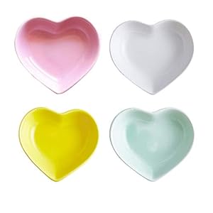 Super Schattig Hart Sharpe Keramische Saus Schotel, Mini Side Kruidenschotel, Specerijengerechten/Sushi Soja Dipping…