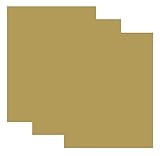 SISER EasyWeed Heat Transfer Vinyl HTV for T-Shirts 12 x 15 Inches 3 Precut Sheets (Gold)