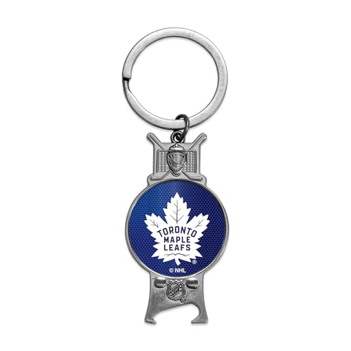 Rico Industries NHL Hockey Toronto Maple Leafs Sculpted Bottle Opener Keychain…