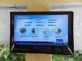 Custom Wraps Tvkini Invisible Full Clear Waterproof Outdoor Tv Cover. Fits Most 43"-52" Tv's. Swing Arm Mount Many Sizes and Color! (43-52", Black)