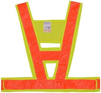 Reflective stripes Reflecting Tape Unisex Bright Silver Reflective Strips in Accordance with ANSI/ISEA Standards Front Safety Vest for Work Walking Play (Color : Orange)