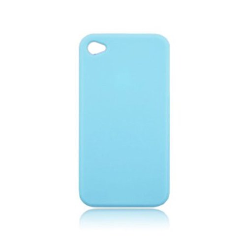 Baby Blue Plain Silicone Case for Iphone 4 and 4S