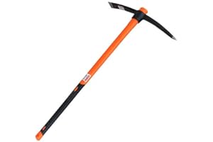 TABOR TOOLS Pick Mattock with Fiberglass Handle, Garden Pick Great for Loosening Soil, Archaeological Projects, and Cultivating Vegetable Gardens or Flower Beds. J56A. (Large 35 Inch)