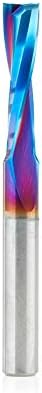 Amana Tool - 46248-K Solid Carbide Spektra Extreme Tool Life Coated Spiral Plunge for Soli, 1/4" x 1"