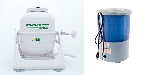 The Laundry Alternative Wonderwash Non-electric Portable Compact Mini Washing Machine & Mini Portable Countertop Spin Dryer