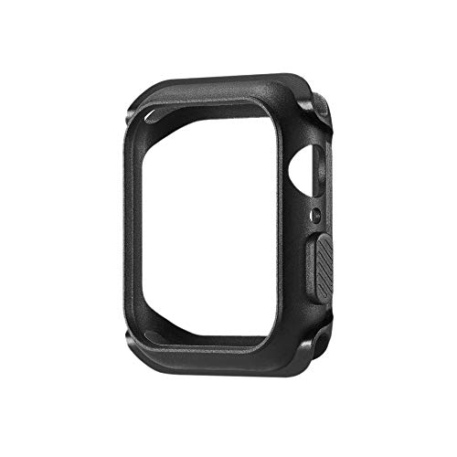 Soft Ultra Thin Cases Cover,Saying For Apple Watch/iWatch Series 4 44mm Cases Protective Soft TPU+PC Silicone Protection Case Replace organizer (Gray)