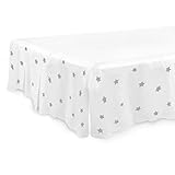 CONEY ISLAND COTTON Crib Bed Skirt Dust Ruffle SOFT Jersey Cute Best Baby Shower Gift Unisex Boys Girls star Pattern