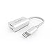 Dual Lightning Adapter & Splitter for iPhone 7 / 7 Plus, ILDOCK Lightning Splitter Audio + Charge and Sync Data Compatible for iOS 10.3-11 (white)