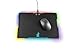 Moat Mouse Pad with LED Lighting Effects – Large Speed Surface with Backlit Perimeter and Logo for Gaming – Hard Mouse Mat Optimized for All Computer Mouse Sensitivity and Sensorsthumb 2