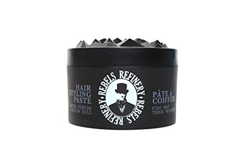 Rebels Refinery Hair Styling Paste for Men with Medium, Flexible Hold and Matte Finish, 3.5 oz