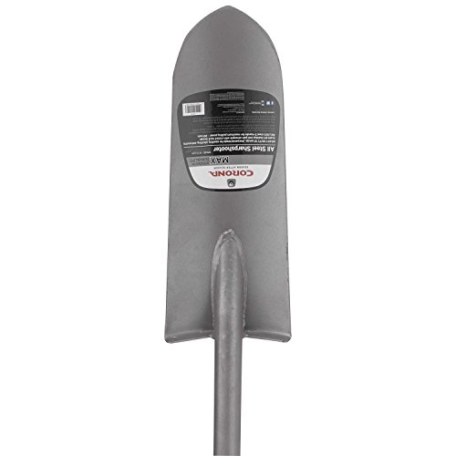 Corona MAX Steel 14.5" Sharpshooter Shovel with Sharpened Blade, 29"L D-Grip Handle