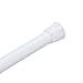 Ioffersuper Carbon Steel Adjustable Rod Tension Bathroom Curtain Extensible Rod Hanger 55-90cm