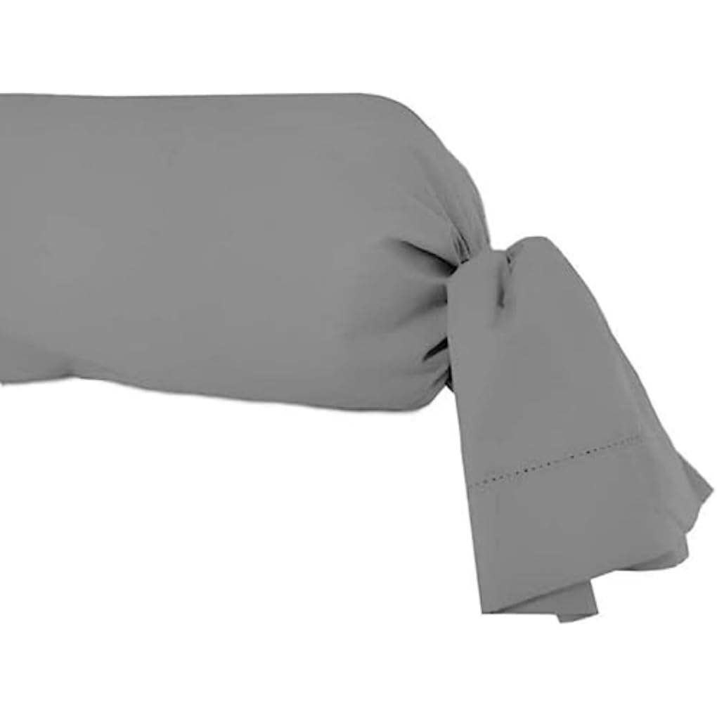 Soleil d'ocre T.TRAVERSIN 85X185 Percale Grey