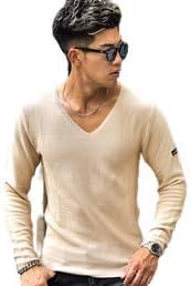 セーター メンズ 大きいサイズ ブランド Vネック ニット ニットセーター おしゃれ スリム タイト トップス 人気 無地 セーター 通販 Amazon