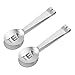 Aieve Tea Bag Squeezer, 2 Pack Stainless Steel Tea Bag Holder Tea Bag Tongs Tea Bag Spoon Tea Bags Strainer Clip for Gripping Ice Cubes