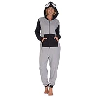 Body Candy Loungewear Ladies Onesie (Cute Monster, Large)