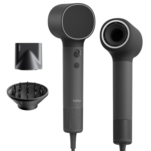 Laifen Neo High-Speed Hair Dryer, 110,000 RPM Brushless Motor, 200M Negative Ions for Fast Drying, 59dB Quiet & 390g Light, 2 Magnetic Nozzles for Home & Travel，Includes Child Mode