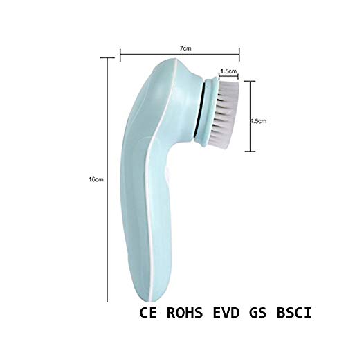 CARESHINE Face Brush Waterproof Electric Exfoliation & Cleansing System Soft Silicone Brush Face Washing Machine With 3 Heads Minimize Pores + Help Get Rid of Acne and Blackheads
