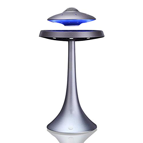 Levitating-Floating-Speaker-Magnetic-UFO-Bluetooth-Speaker-V40-LED-Lamp-Bluetooth-Speaker-with-5W-Stereo-Sound-Wireless-Charge-360-Degree-Rotation-for-HomeOffice-DecorUnique-GiftsGrey