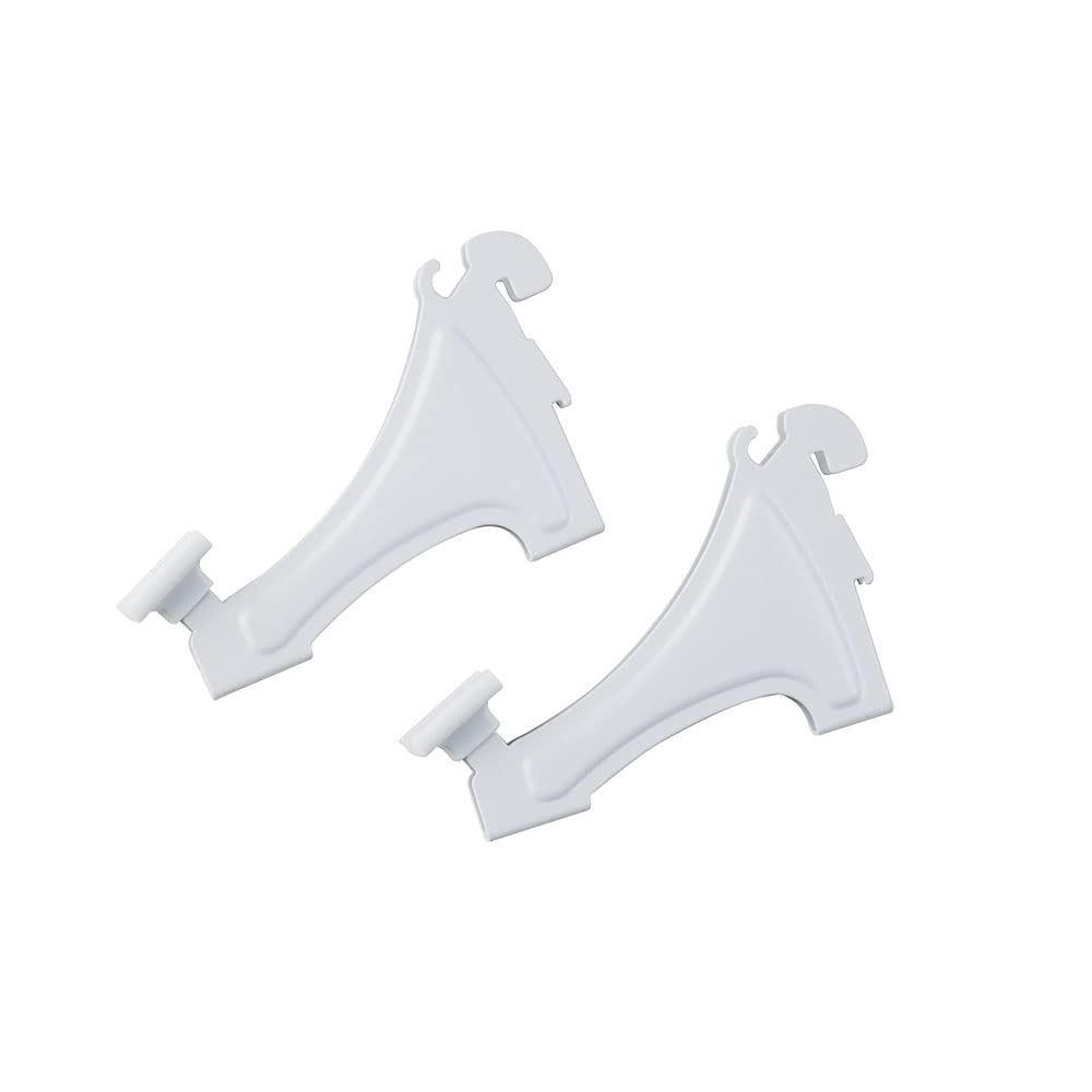 ClosetMaid 2817 ShelfTrack Shoe Shelf Brackets, 3-inch, White