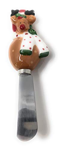 Christmas Holiday Spreader Knives Set of 4 For Cheese, Spread And Dips