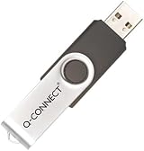 Q-Connect USB 2.0 Flash Drive 64GB Silver Black Plastic Computer Accessory view 2