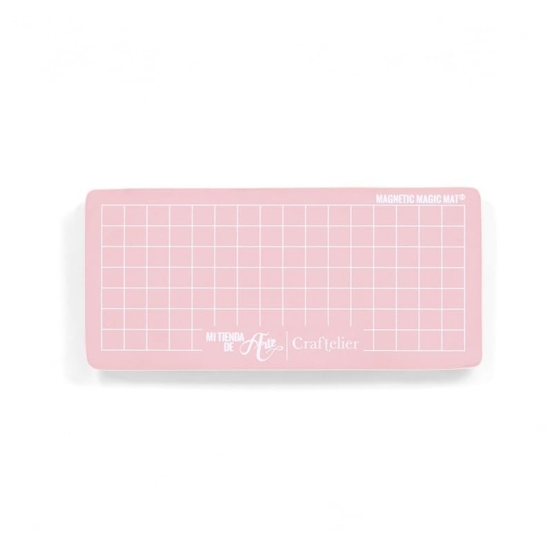 Craftelier - Mini Magic Mat® Self-Healing Magnetic Cutting Base for Minty Cut by Craftelier and Mini Evolution by We R | Ideal for Die Cutting Machines | Size 16.4 x 7.5 x 0.3 cm - Pink Colour