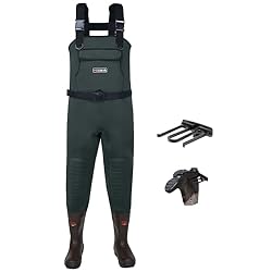 HISEA Neoprene Fishing Chest Waders for Men with