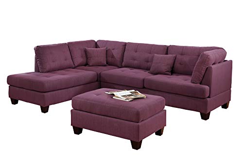 Bobkonabobkona Sectional Sofa Set Purple Dailymail