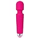 klursy Compact Power Wand Massager, Wireless, 20x Multi-speed Vibrations - Pink