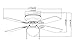 H&H Oil Rubbed Bronze 42-Inch Hugger Low Profile Flush Mount Ceiling Fan with Light Kit