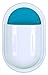 Five Star Locker Accessories, Locker Storage Pocket with Dry Erase Surface, Magnetic, White with Teal Pocket (72620)