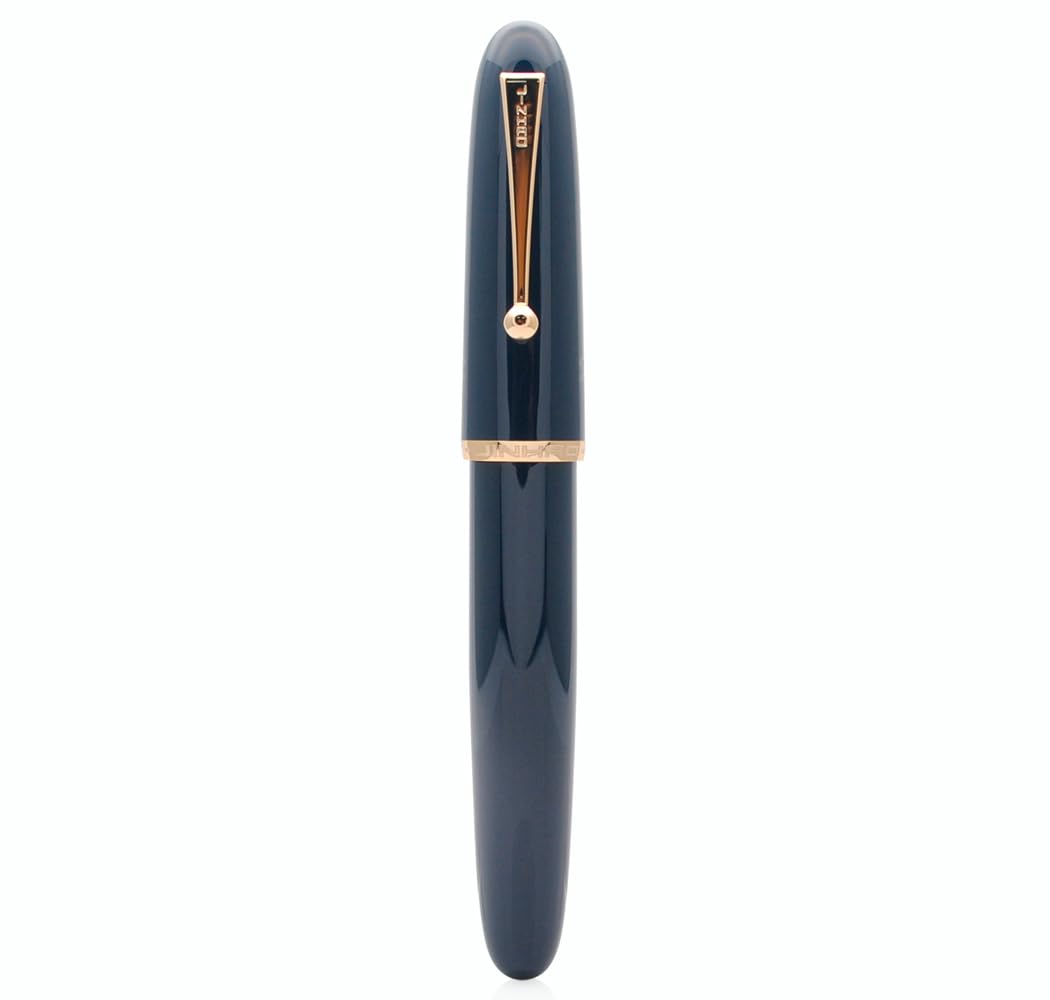 JINHAO DADAO 9019 Fountain Pen Acrylic Ink Pen with Ink Converter (Medium Nib, Dark Blue) — image 1