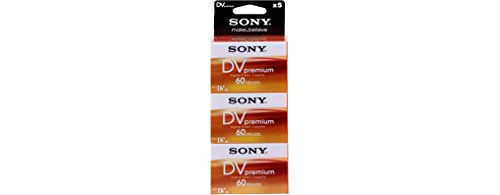 Sony-5DVM60PRR-Premium-Digital-Video-Cassette-Brick-5-Pack