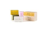 Linha Ekos Natura - Sabonetes em Barra Puro Vegetal Sortidos Cremosos (Acai e Andiroba) e Esfoliantes (Castanha e Maracuja) 4 x 100 Gr - (Vegetable Bar Soaps: 2 Creamy and 2 Exfoliant 4 x Net 3.5 Oz)