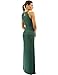PattyBoutik Women's Keyhole Ruched Sides Slit Maxi Dress