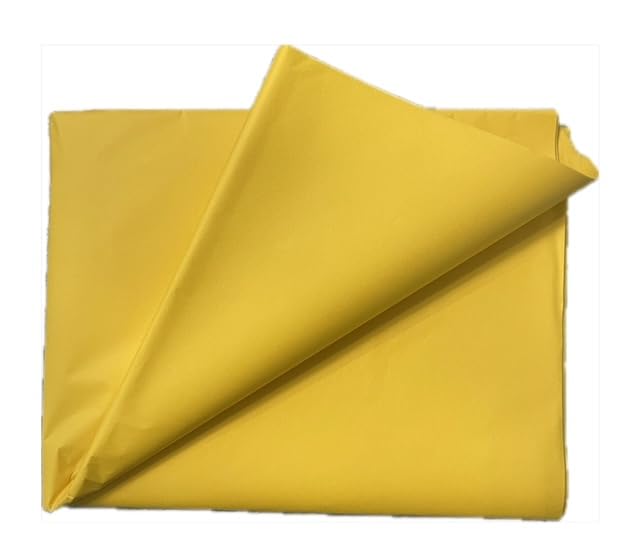50 Sheets Yellow MG Tissue Paper 20x30 Inches, Acid Free Craft Art