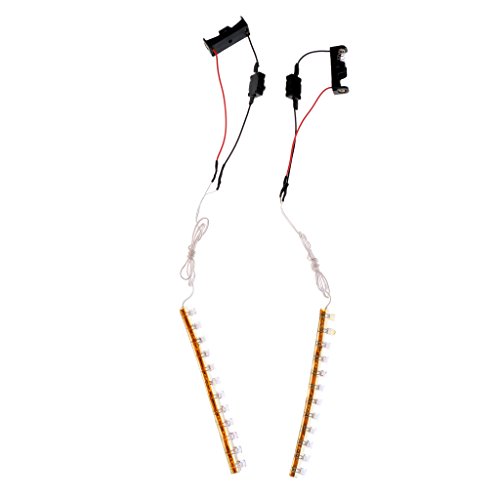 MonkeyJack Set of 2 LED Light Bar for Roller Inline & Roller Skates, Switch Control, Choice of LED Colors - Colorful, 12cm