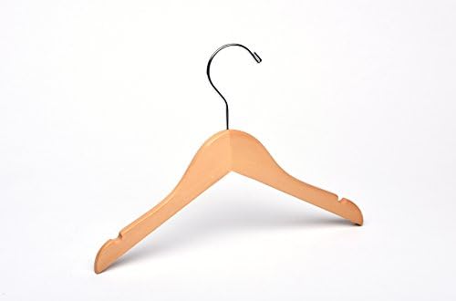 Baby Natural Top Wooden Hangers, 11 inch, for Sizes 0 to 3T