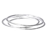 3 Sterling Silver Stacking Rings 1mm Round Size 10