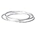 3 Sterling Silver Stacking Rings 1mm Round Size 10