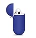 LIKDAY ll061 AirPods Case with Strap Protective Silicone Cover with Carabiner for Apple Airpods Accessories ( Blue )