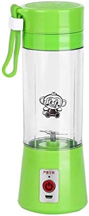 GWFVA USB Fruit Juicer Cutter, Fruit Blender, Personal Size Portable Rechargeable Blender Size, Blender, 380ml Water Bottle with USB